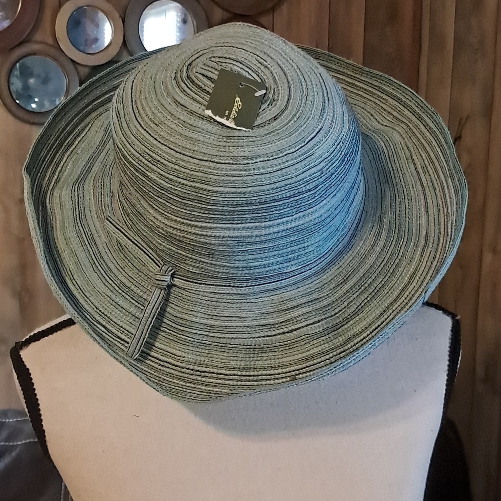 Eddie Bauer Blue Striped Women's Sun Hat
